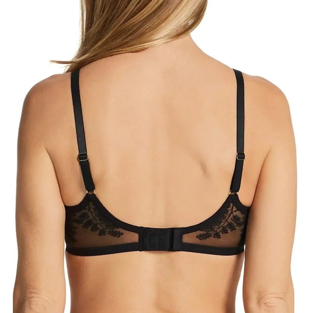 🆕 NATORI Frame Contour Underwire T-Shirt Bra 34DD Black #721310
